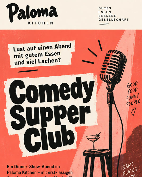 E-Mail-Vorlage Comedy Supper Club